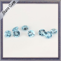 Perle de pierre précieuse naturelle topaze bleue suisse transparente